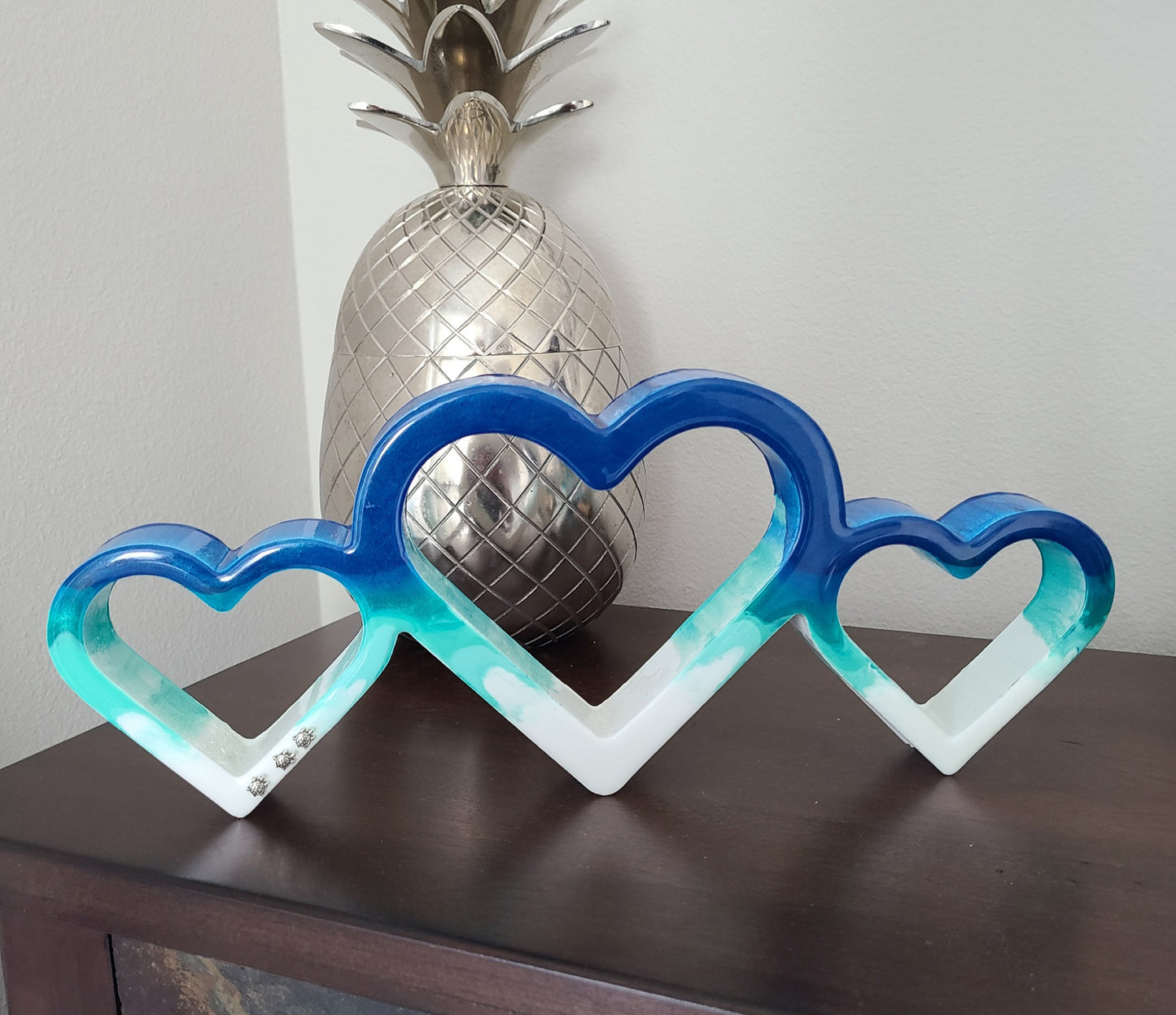 Three Hearts Ocean Theme Stand Alone Artwork, Turtles