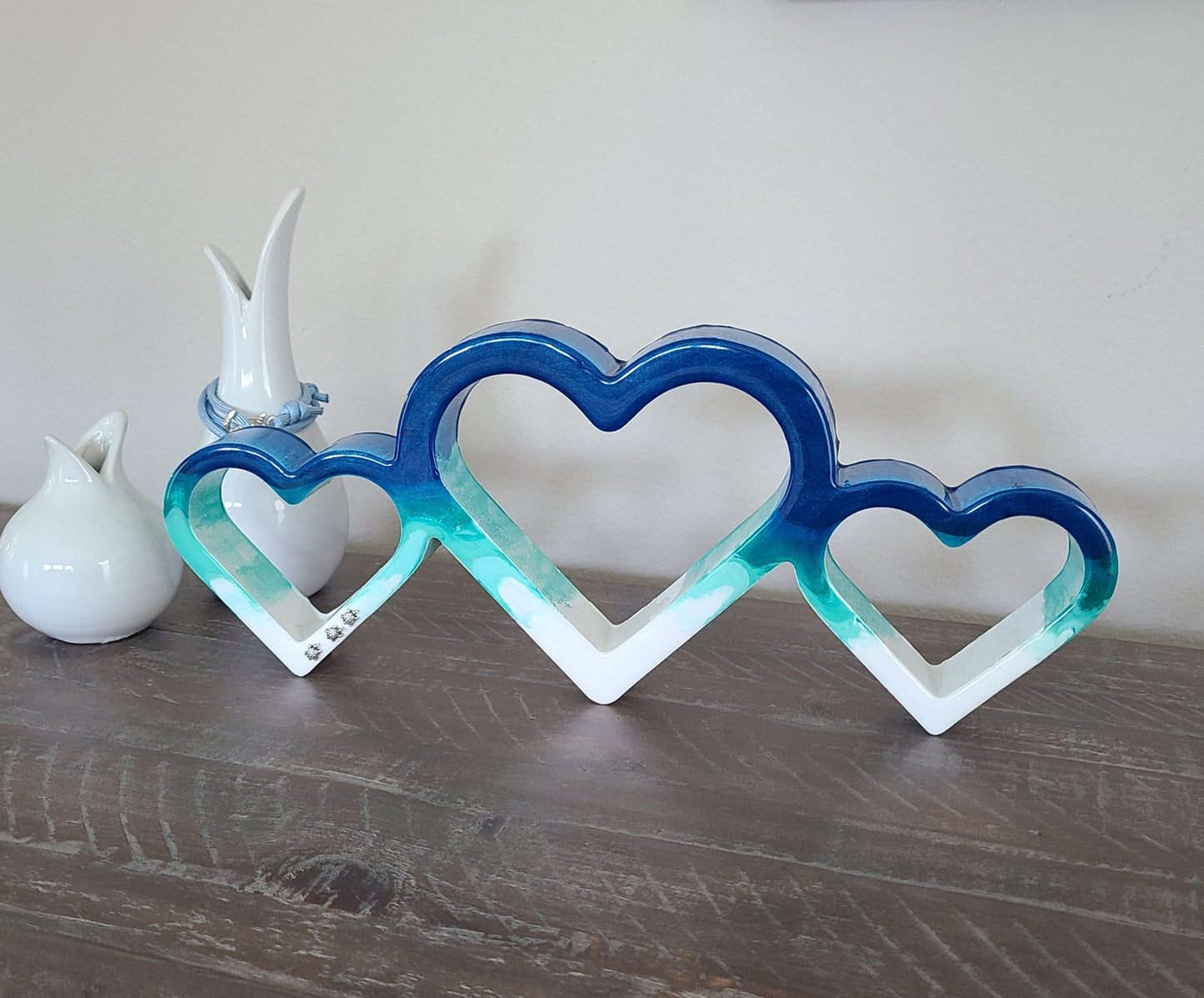 Three Hearts Ocean Theme Stand Alone Artwork, Turtles