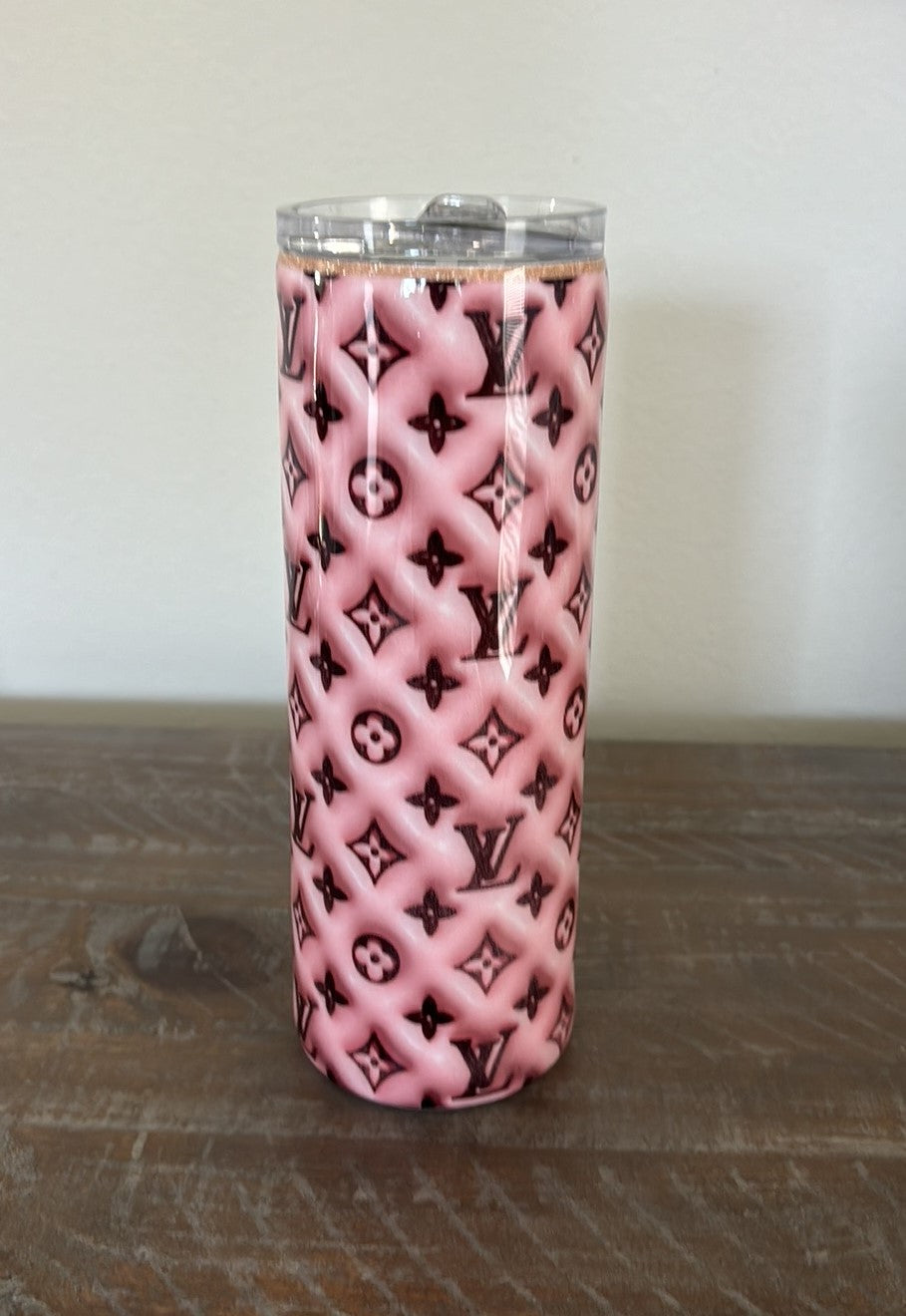 Puffy Look Luxury Design Travel Cup/Tumbler, Stainless Steel, Gift Box, Lid and Straw