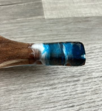 Salad Servers, Wood With Ocean Theme Handle