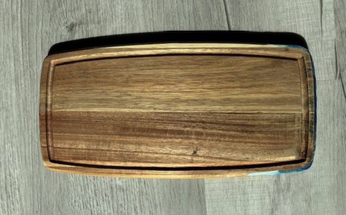 Acacia Wood Cutting Board with Ocean Theme