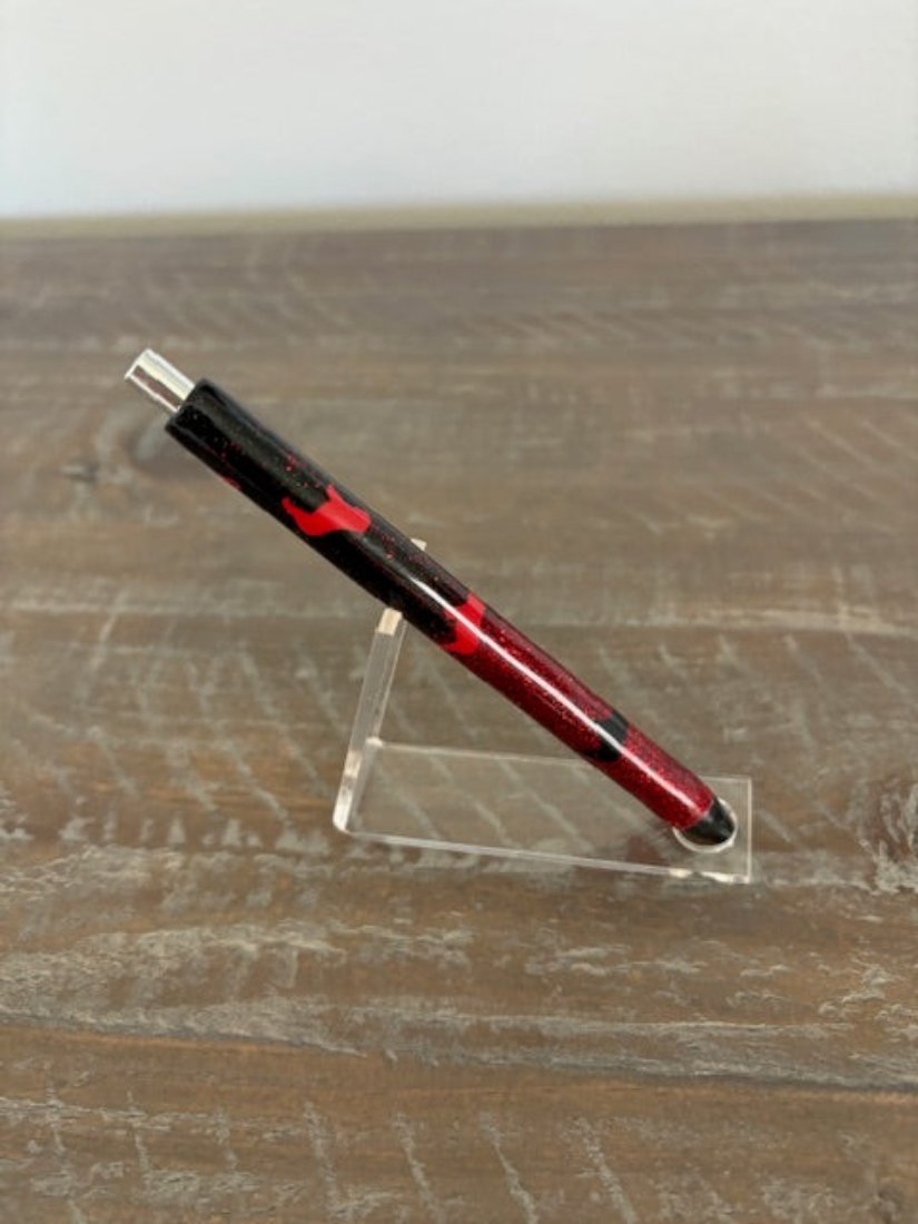 Bulldog Theme, Gel Ink Writing Pen, Black and Red