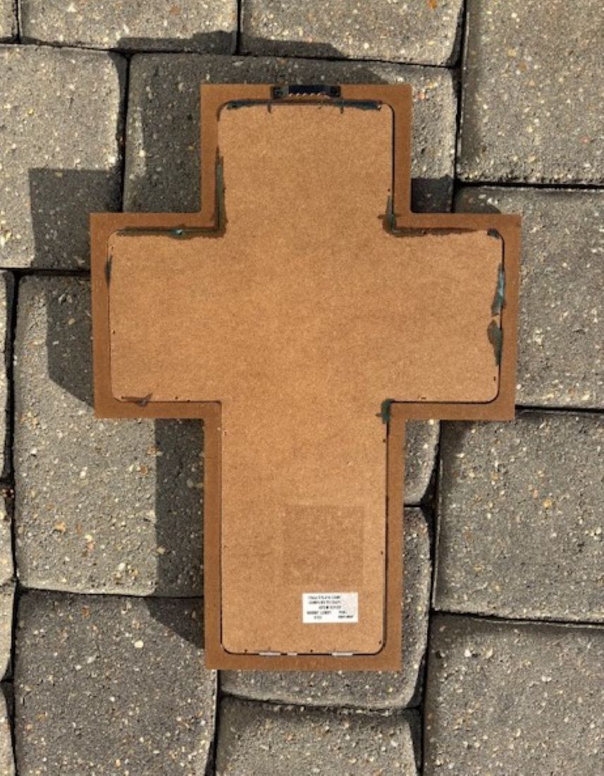 Wall Cross, Ocean Theme, When You Go Through Deep Waters, I Will Be With You, Resin, Wood
