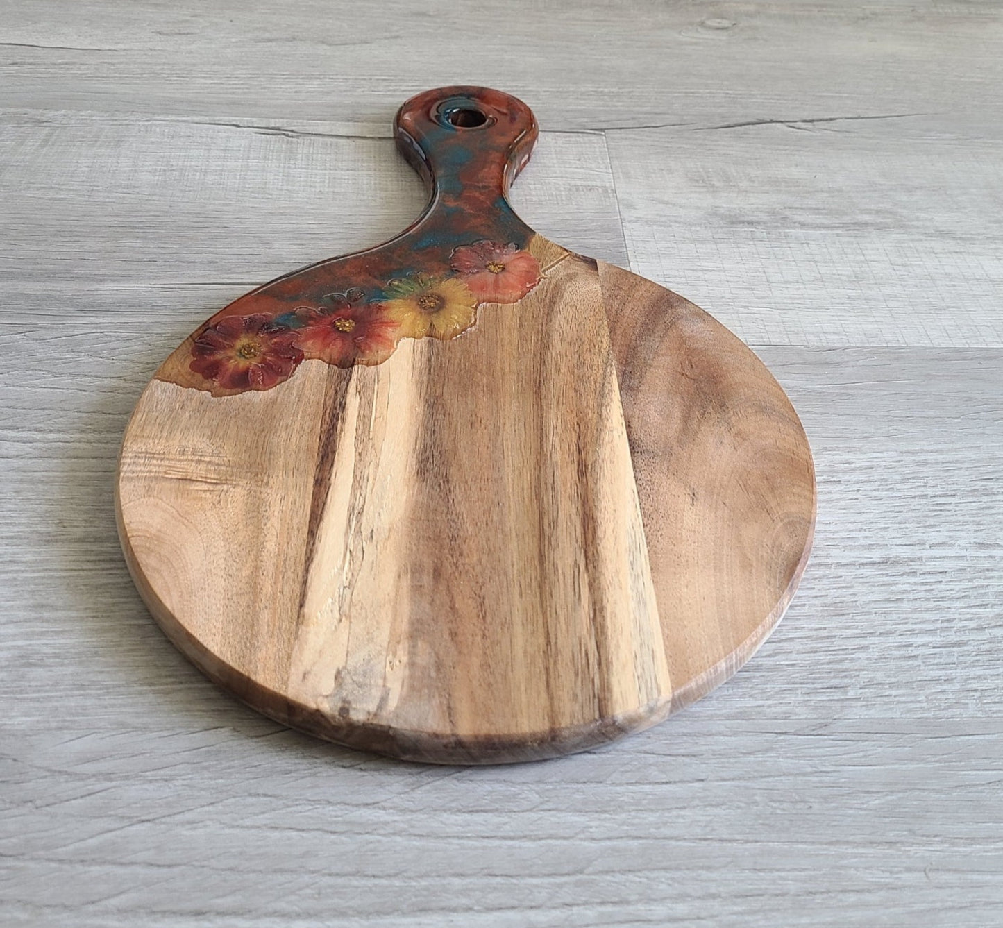 Fall Flower Cutting Board, Paddle Board