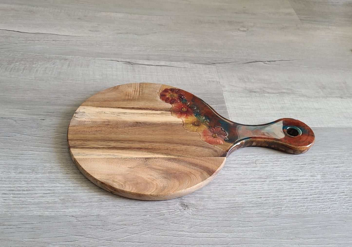 Fall Flower Cutting Board, Paddle Board