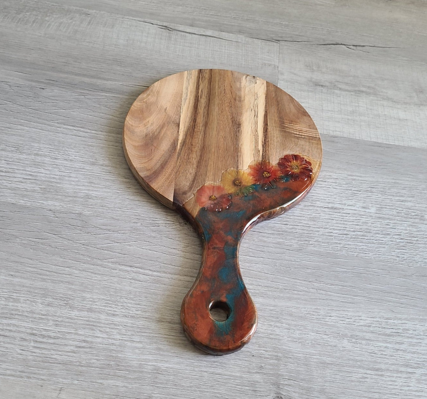 Fall Flower Cutting Board, Paddle Board