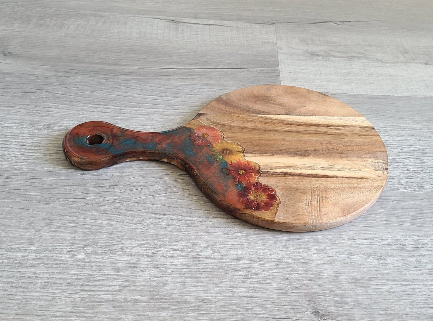 Fall Flower Cutting Board, Paddle Board