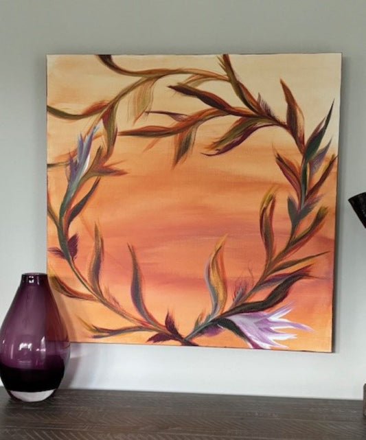 Original Artwork, Ring Around The Sunset, 24 x 24