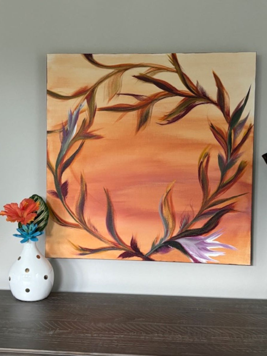 Original Artwork, Ring Around The Sunset, 24 x 24