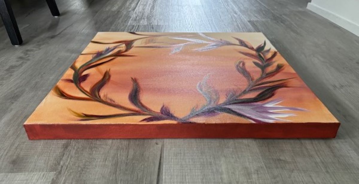 Original Artwork, Ring Around The Sunset, 24 x 24