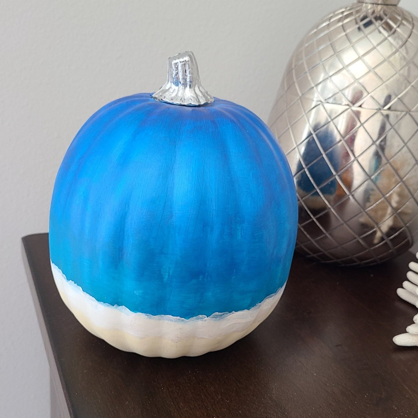 Ocean Themed Pumpkin With 3-D Starfish
