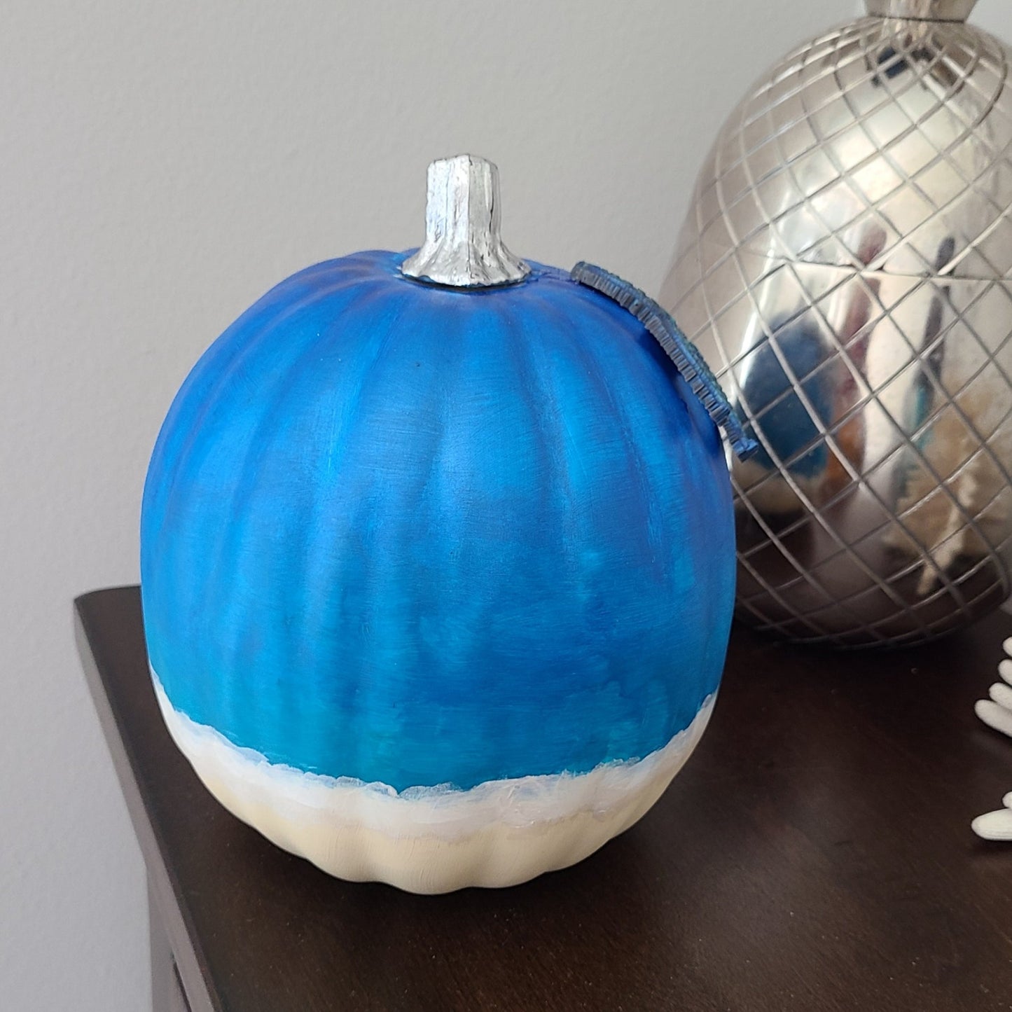 Ocean Themed Pumpkin With 3-D Starfish