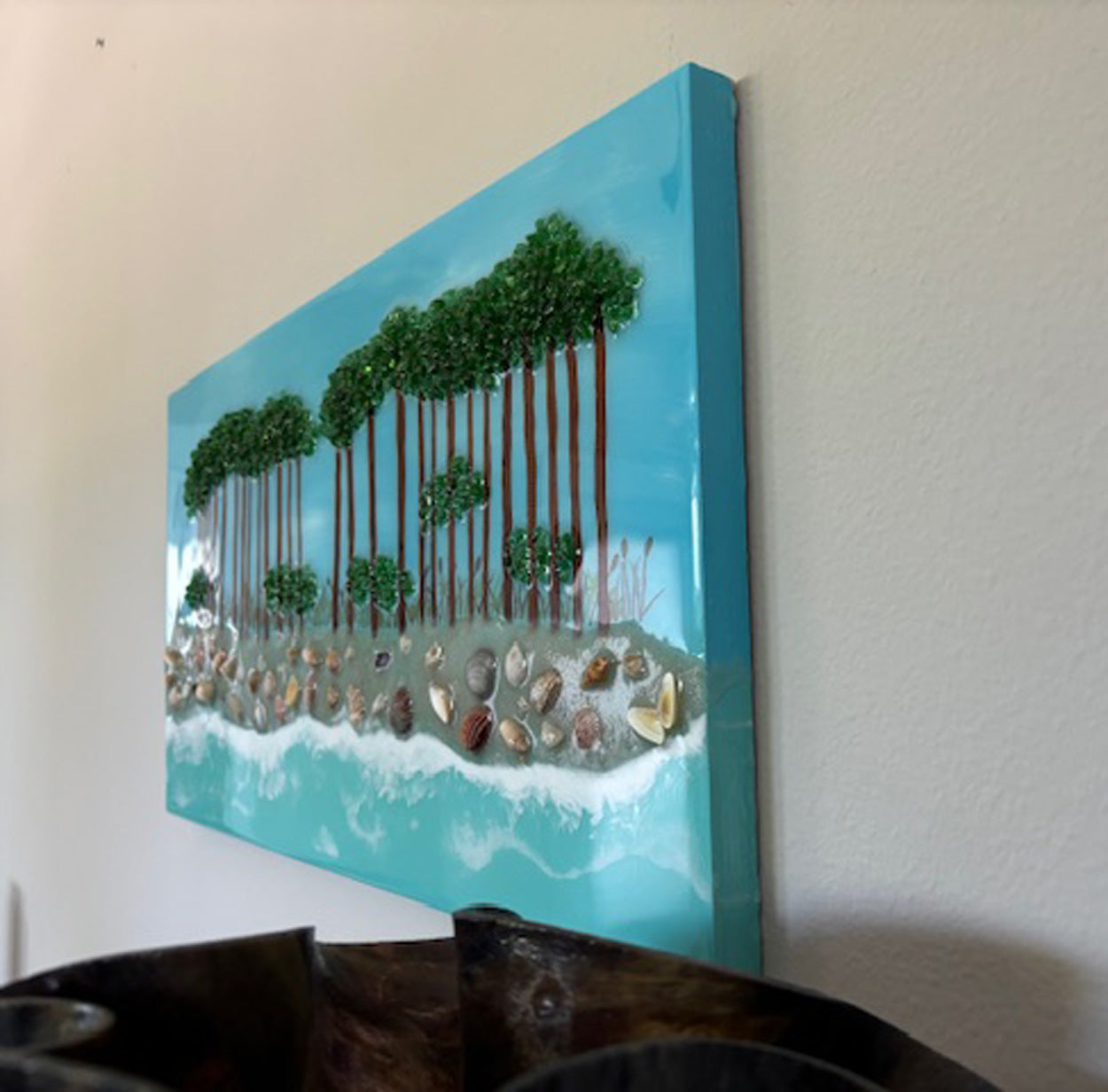 Mixed Media Artwork, Western Dune Lake, 30A, Florida