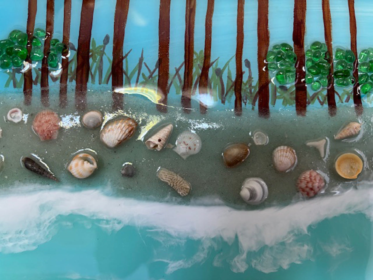 Mixed Media Artwork, Western Dune Lake, 30A, Florida