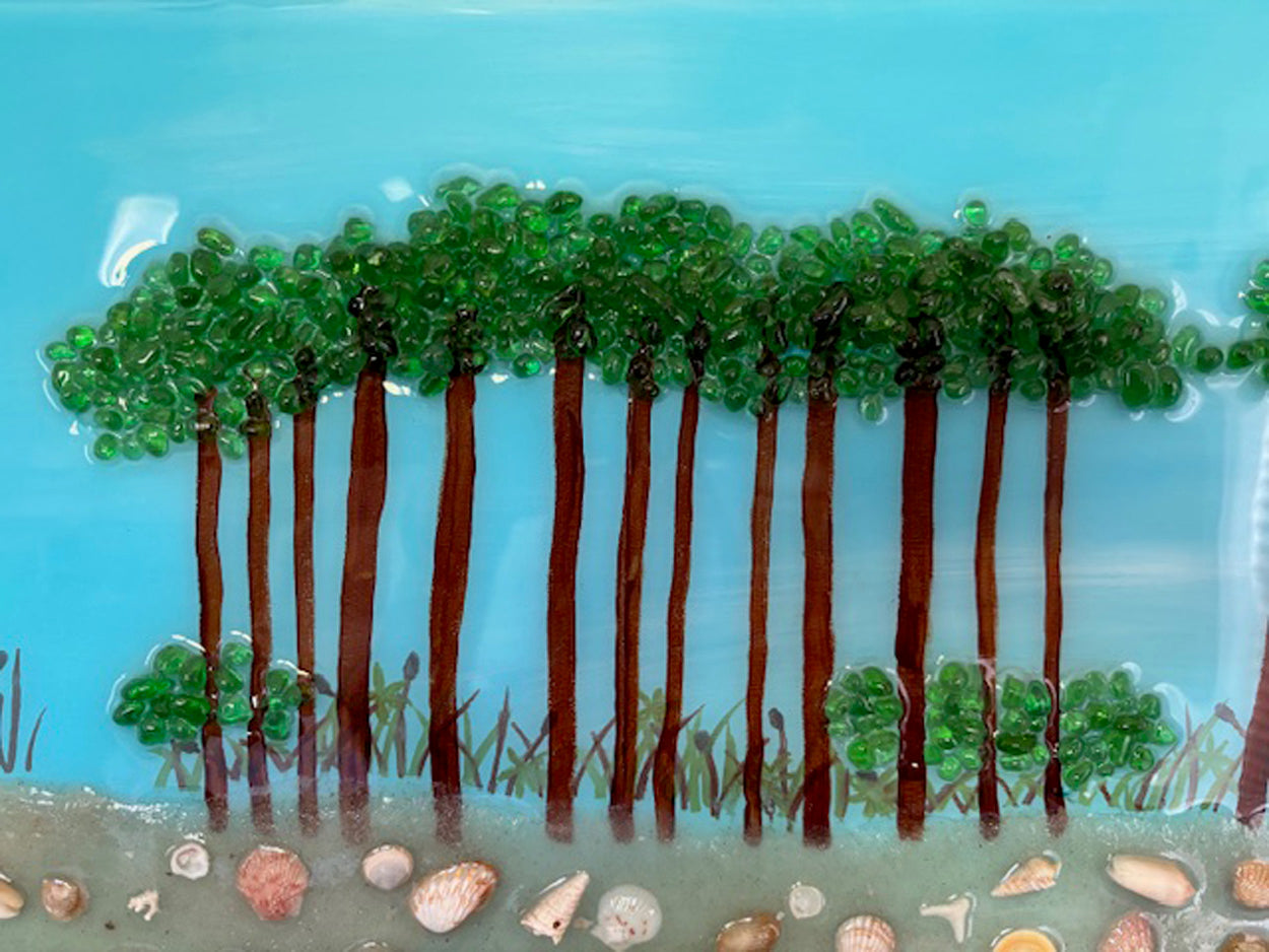 Mixed Media Artwork, Western Dune Lake, 30A, Florida
