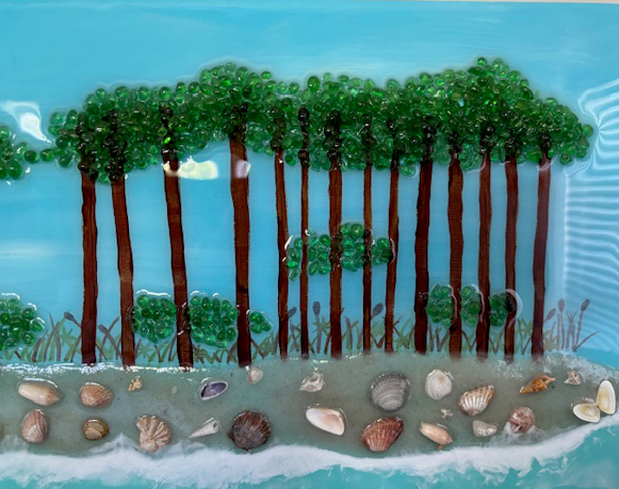 Mixed Media Artwork, Western Dune Lake, 30A, Florida