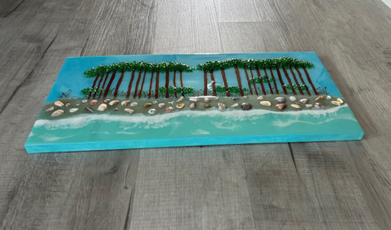 Mixed Media Artwork, Western Dune Lake, 30A, Florida