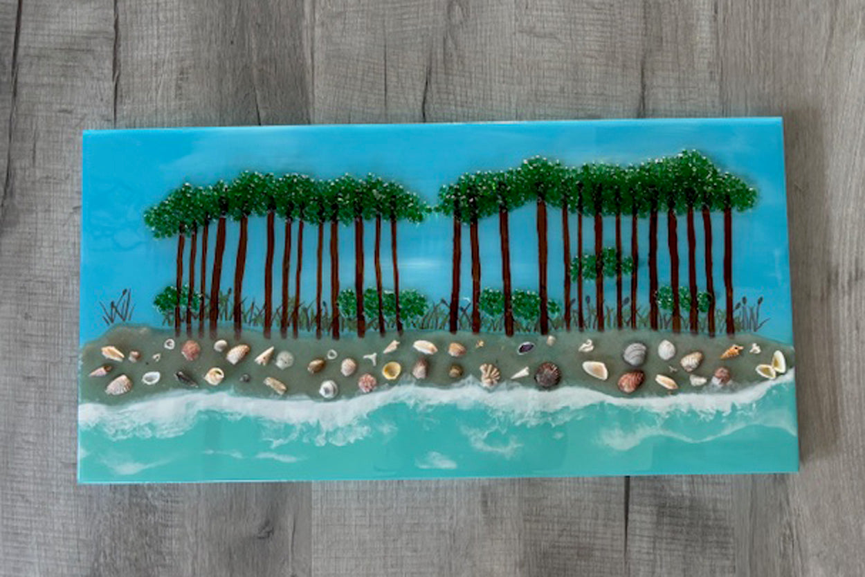 Mixed Media Artwork, Western Dune Lake, 30A, Florida