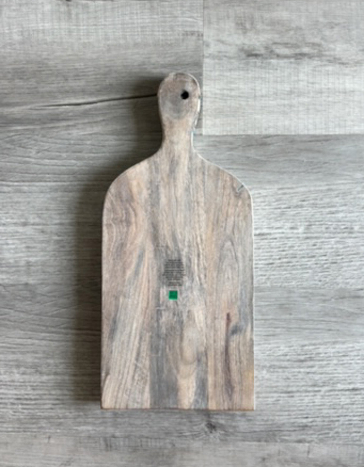 Cutting Board, Light Wood With Wavy Edge, Black, Gold, Turquoise & White Resin