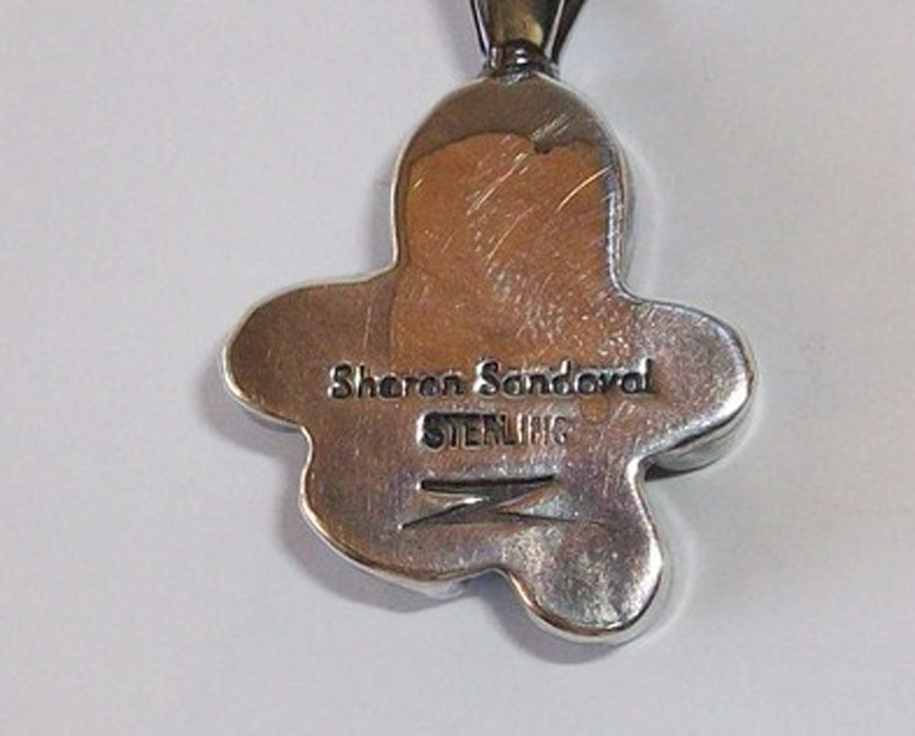 Amethyst 5 Stone Pendant, Paw Print Design, Sterling Silver
