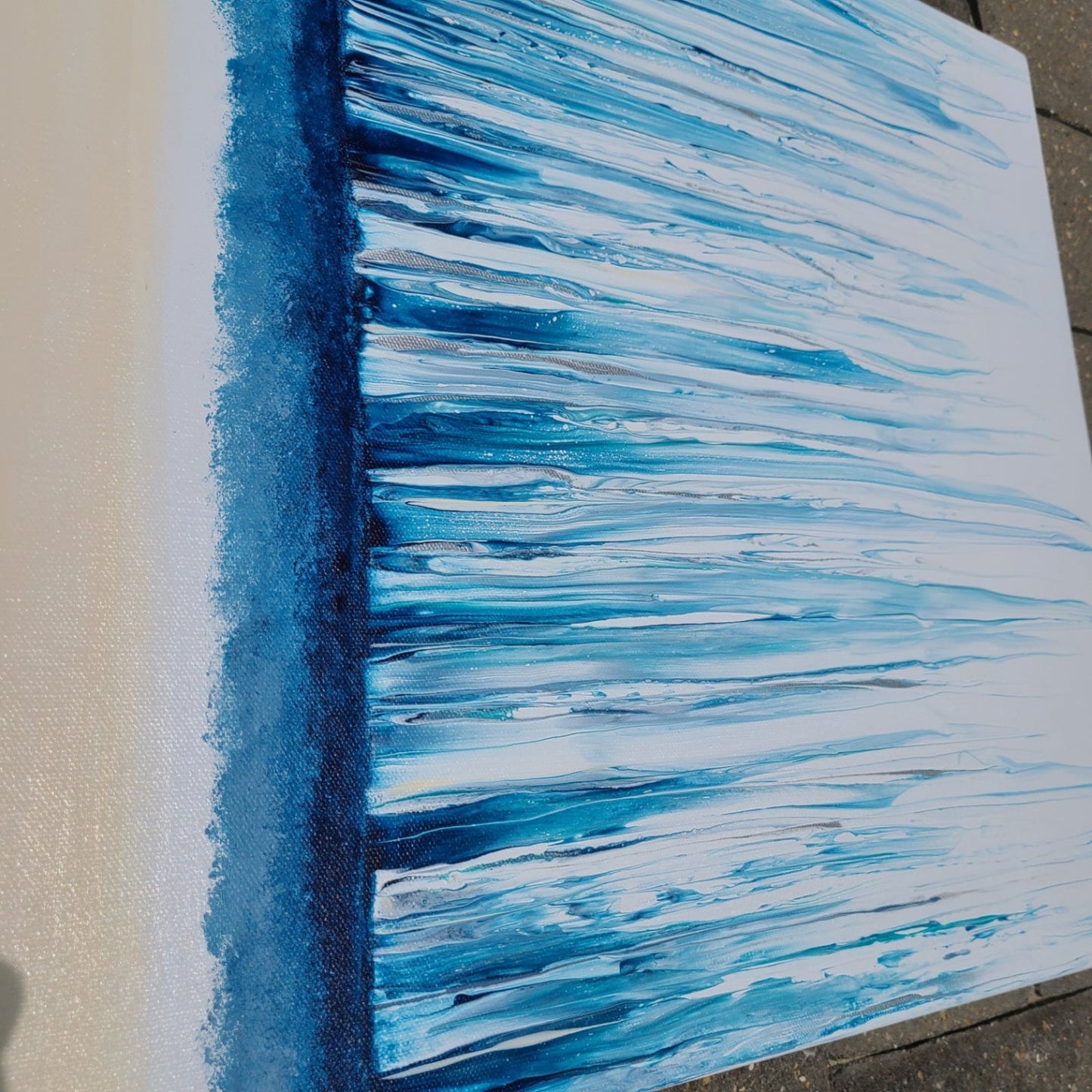Over the Edge, Waterfall Swipe, Acrylic Wall Art