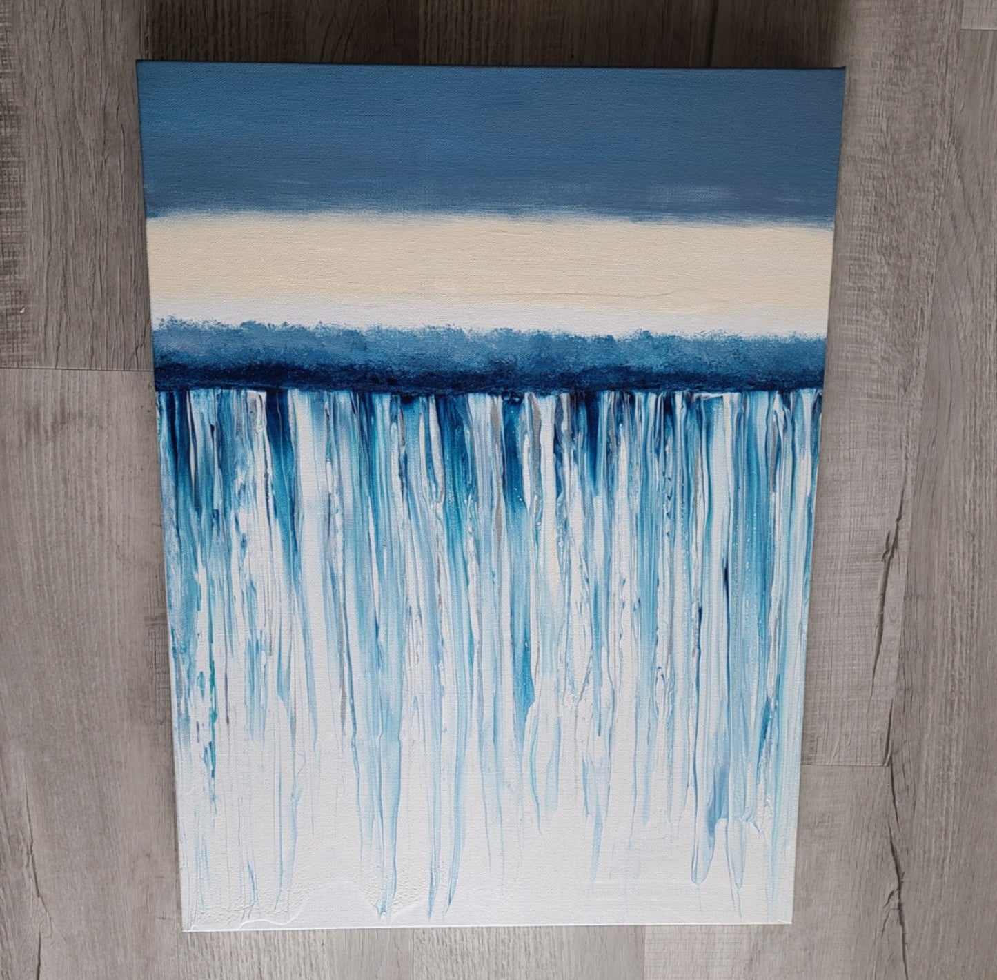 Over the Edge, Waterfall Swipe, Acrylic Wall Art