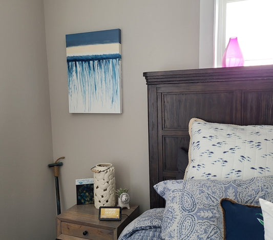 Over the Edge, Waterfall Swipe, Acrylic Wall Art