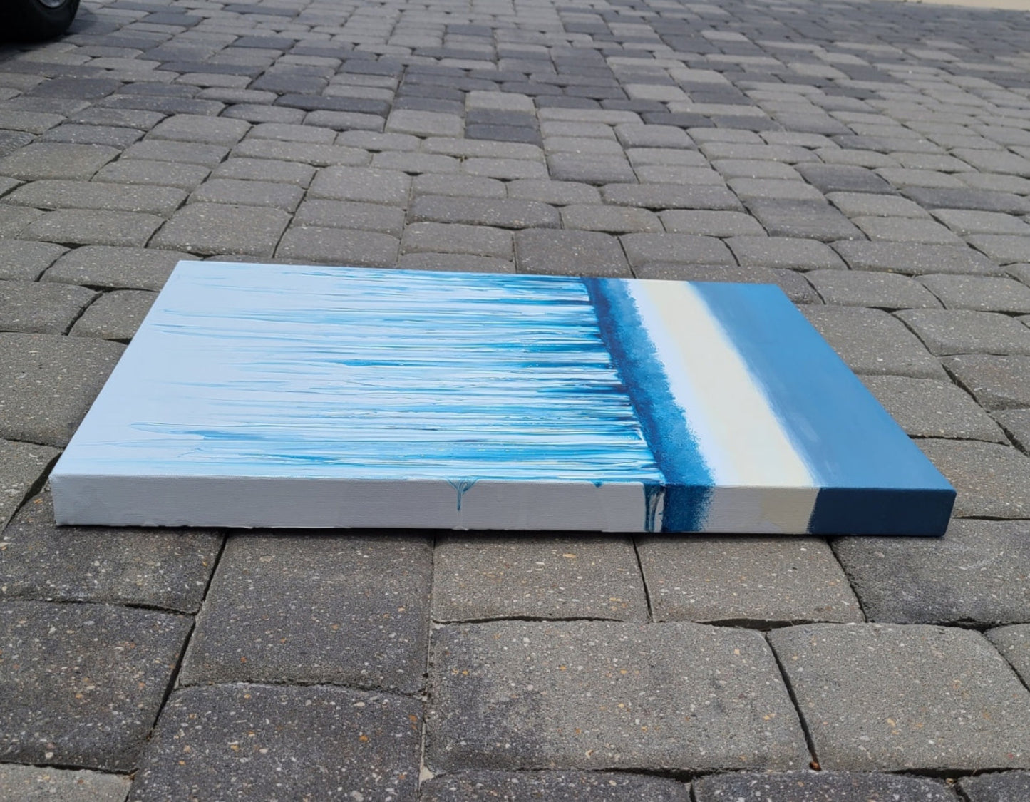 Over the Edge, Waterfall Swipe, Acrylic Wall Art