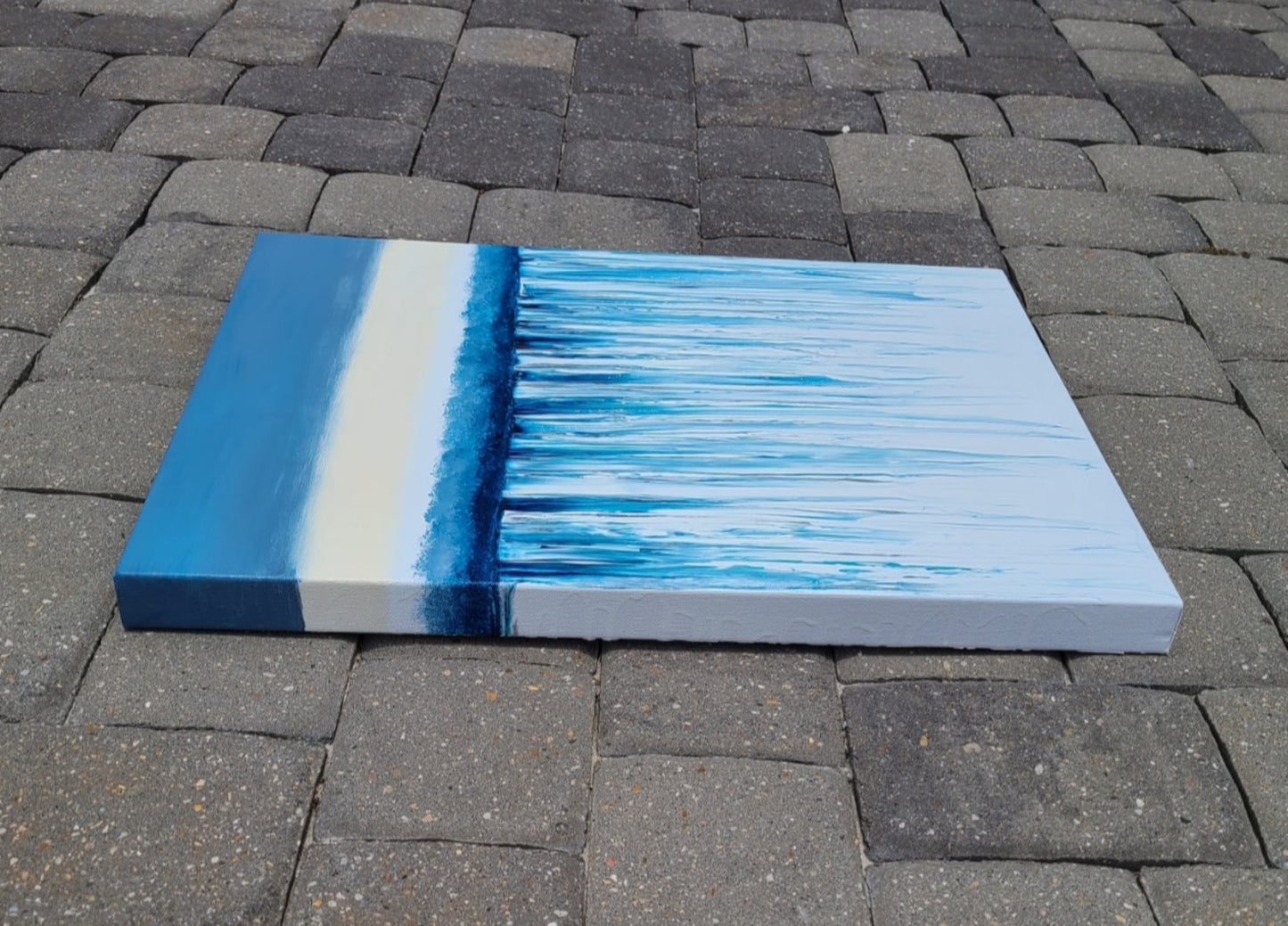 Over the Edge, Waterfall Swipe, Acrylic Wall Art