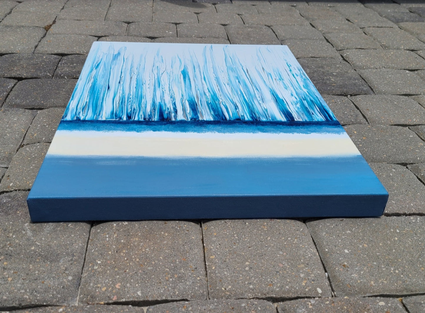 Over the Edge, Waterfall Swipe, Acrylic Wall Art