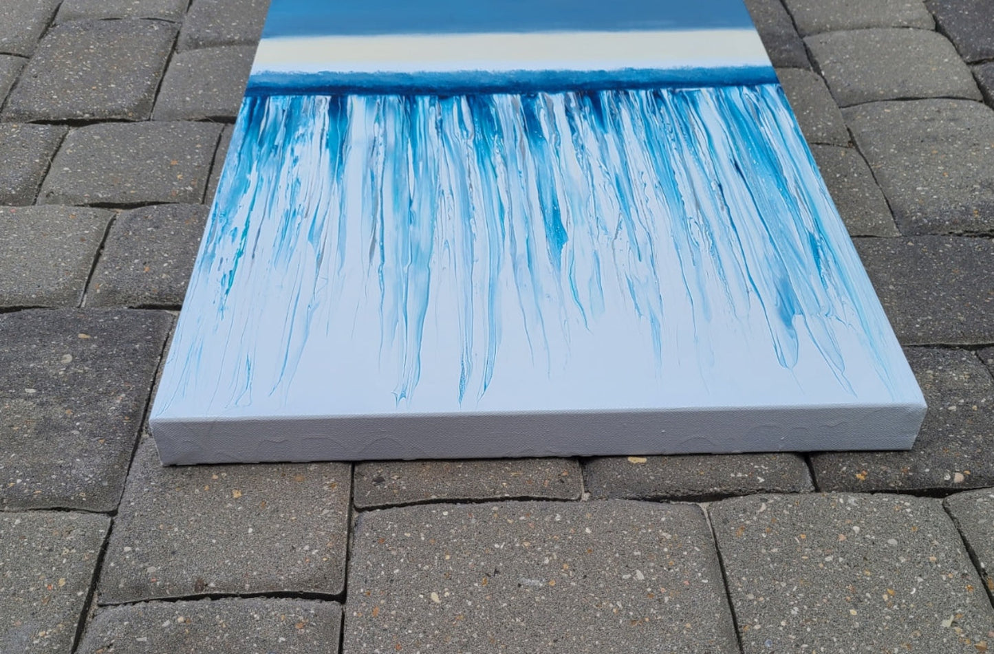 Over the Edge, Waterfall Swipe, Acrylic Wall Art