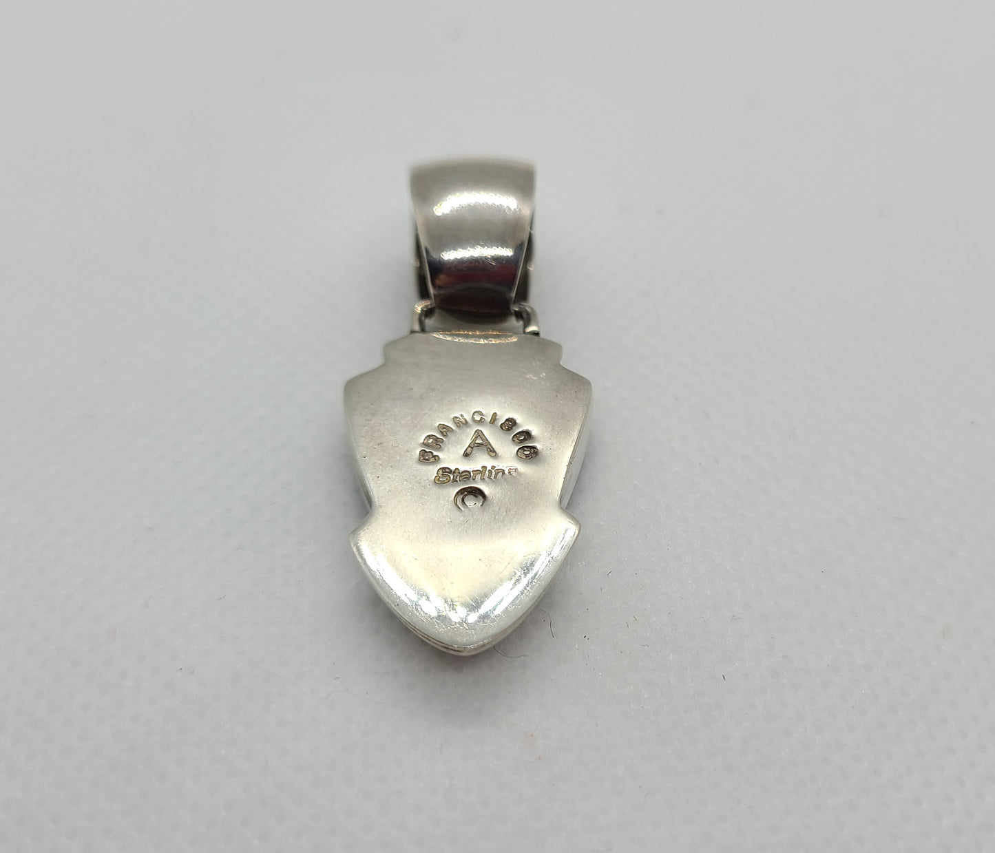 Charoite, Sugilite and Opal Pendant, Sterling Silver