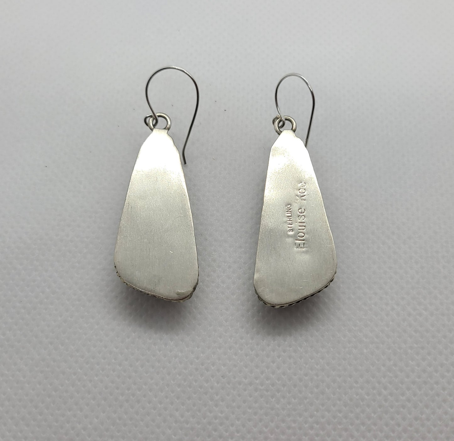Wild Horse Sterling Silver Earrings, Navajo