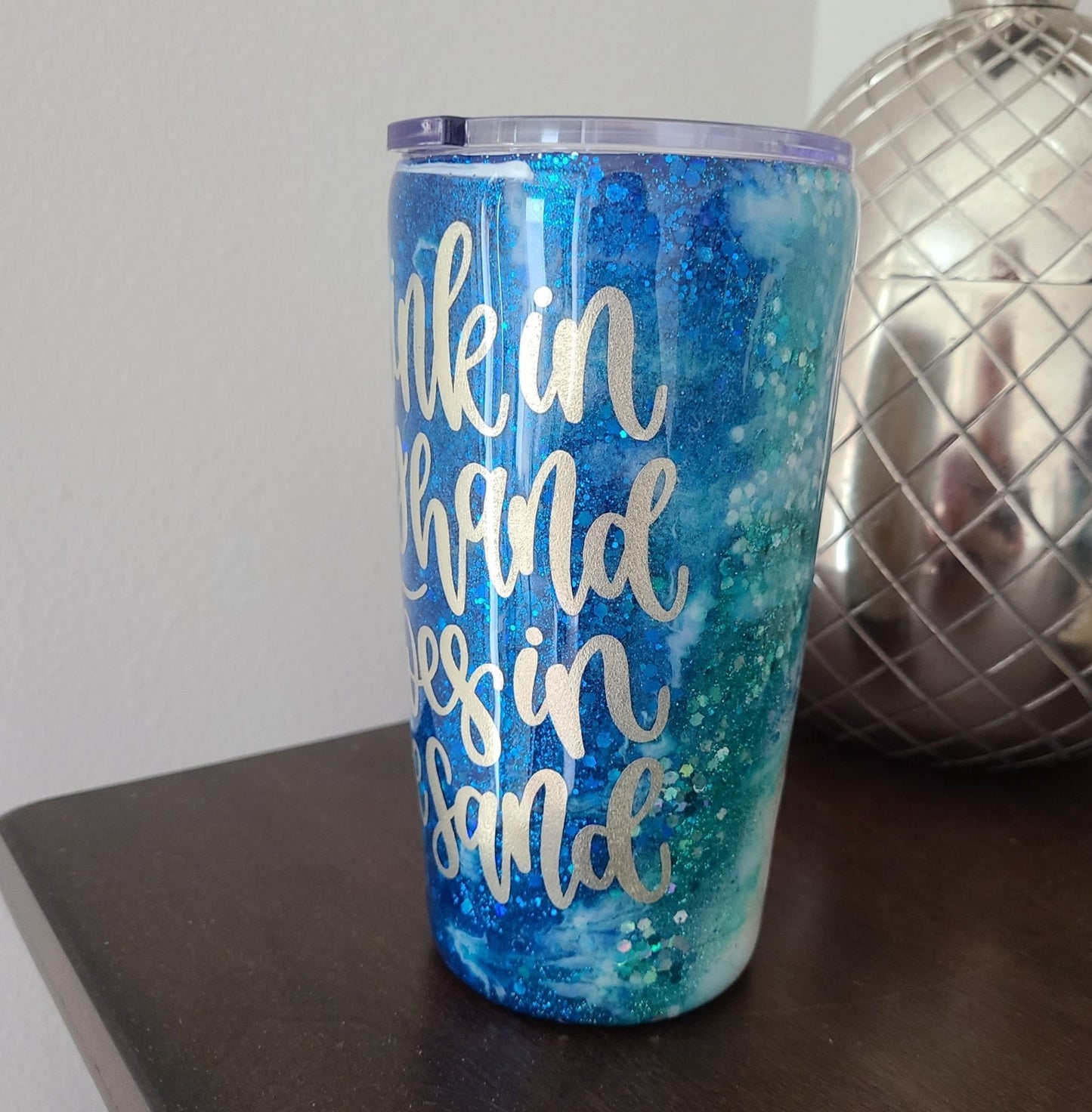 Drink In My Hand Tumbler, Double Wall, Straw & Cleaner