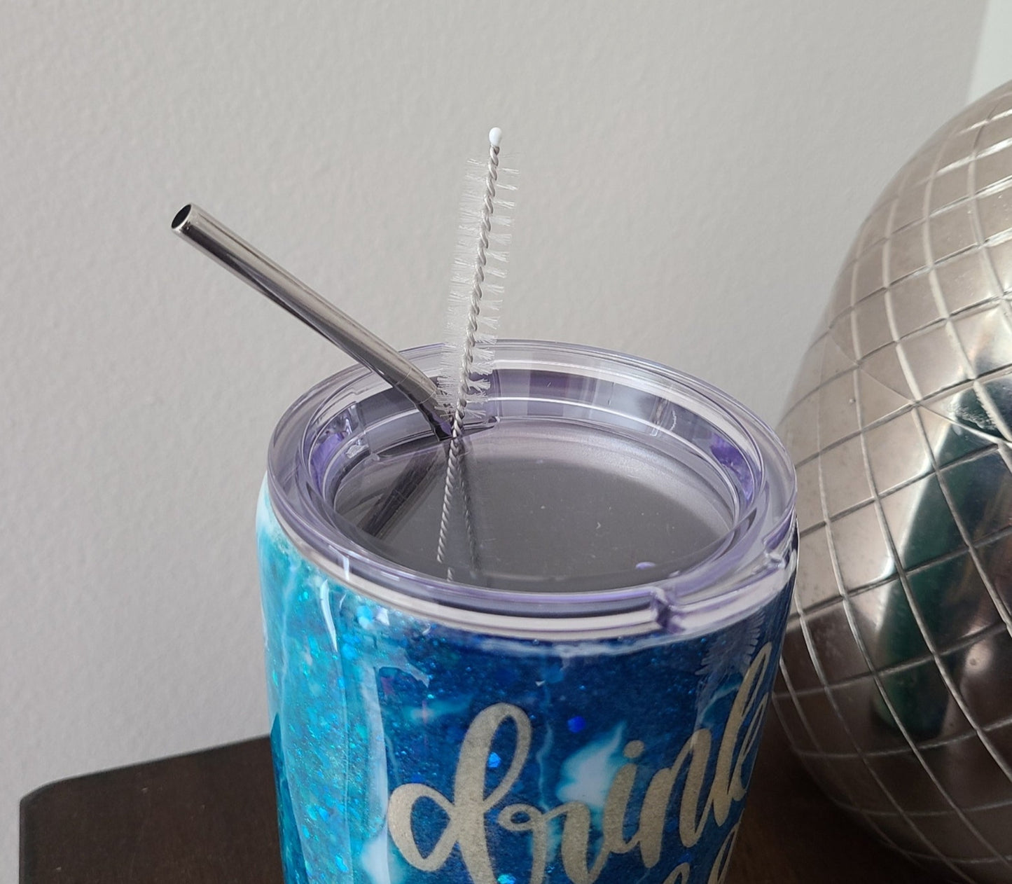 Drink In My Hand Tumbler, Double Wall, Straw & Cleaner