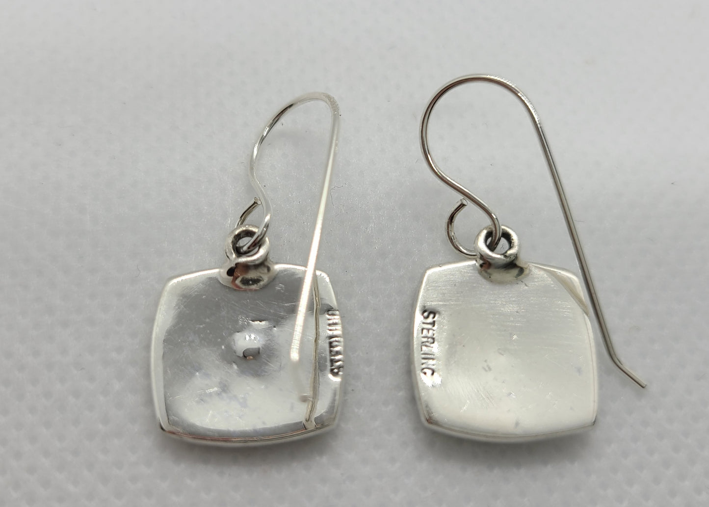 Horse Overlay Earrings, Running Horse, Sterling Silver