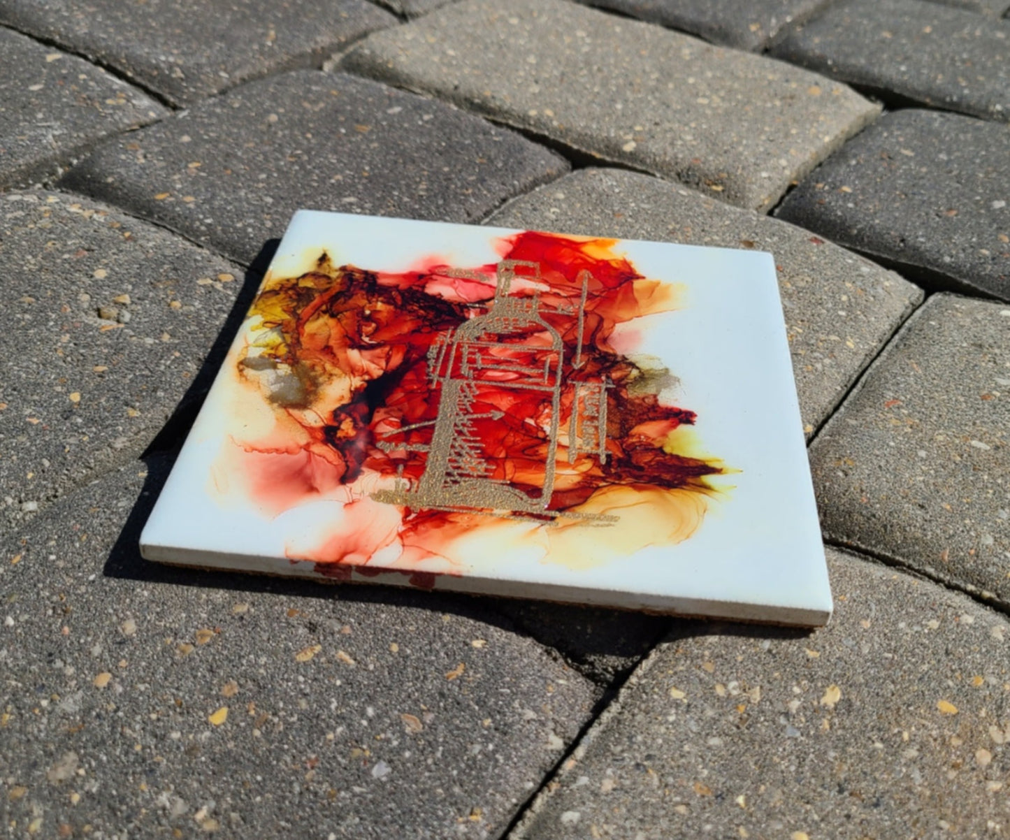 Wine Theme Trivet, 6 x 6