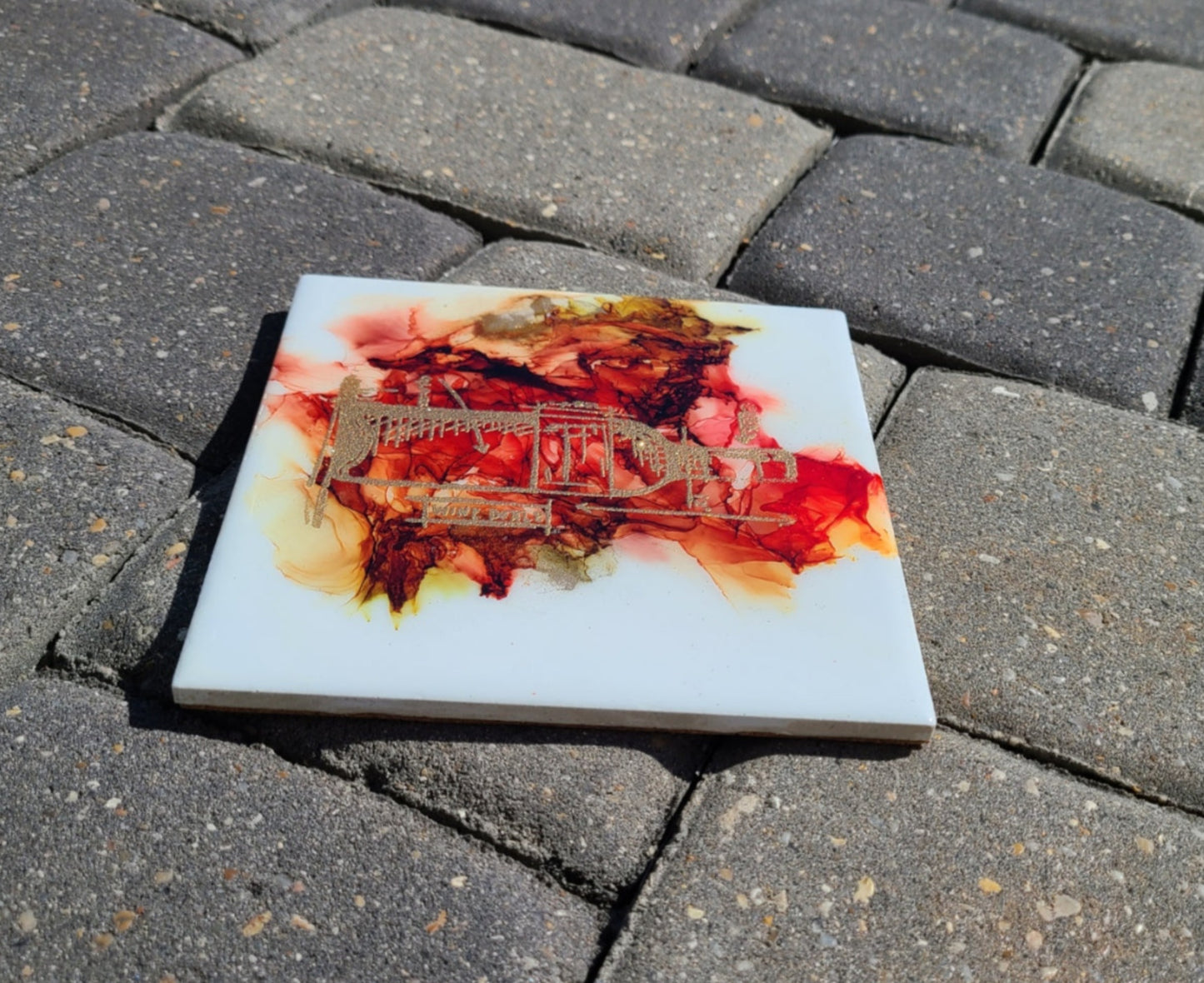 Wine Theme Trivet, 6 x 6