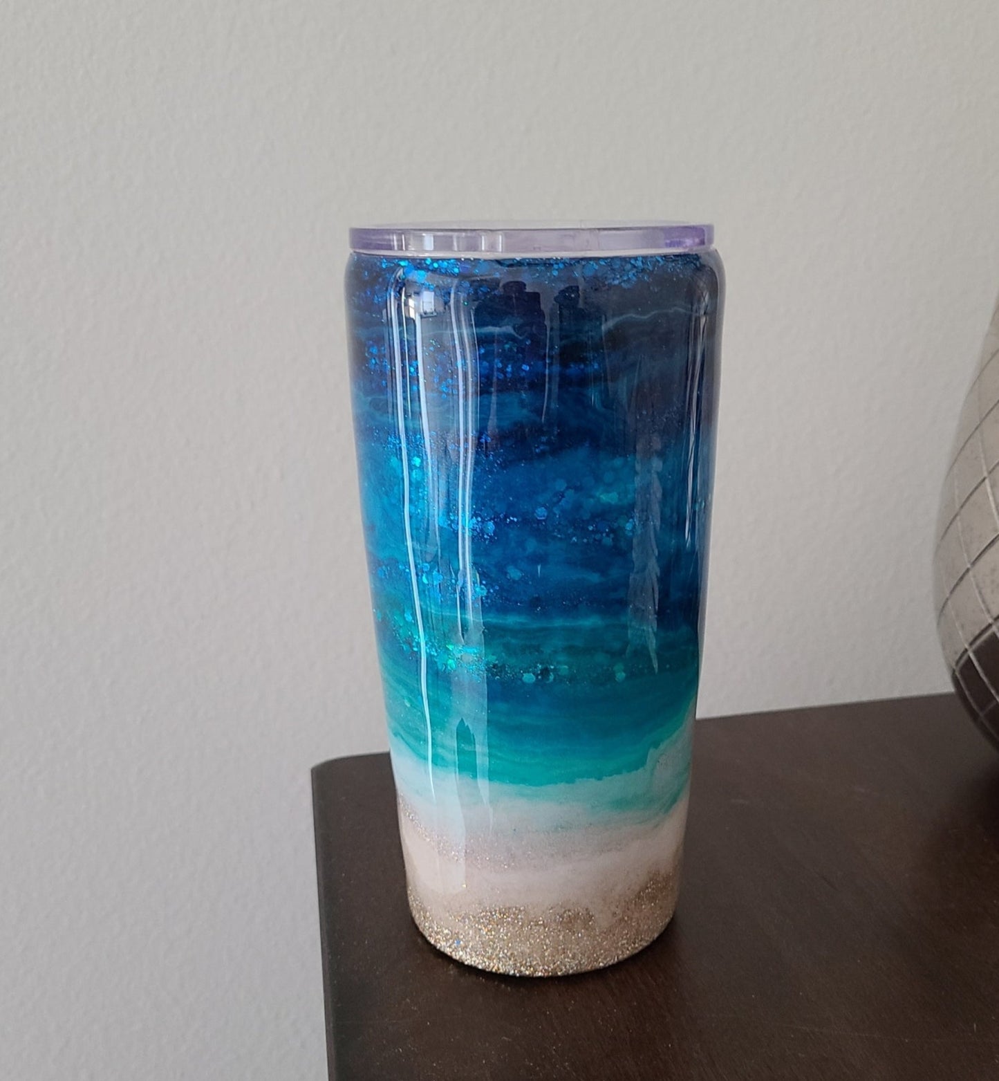 Life is Better At The Beach Tumbler, Double Wall, Straw & Cleaner