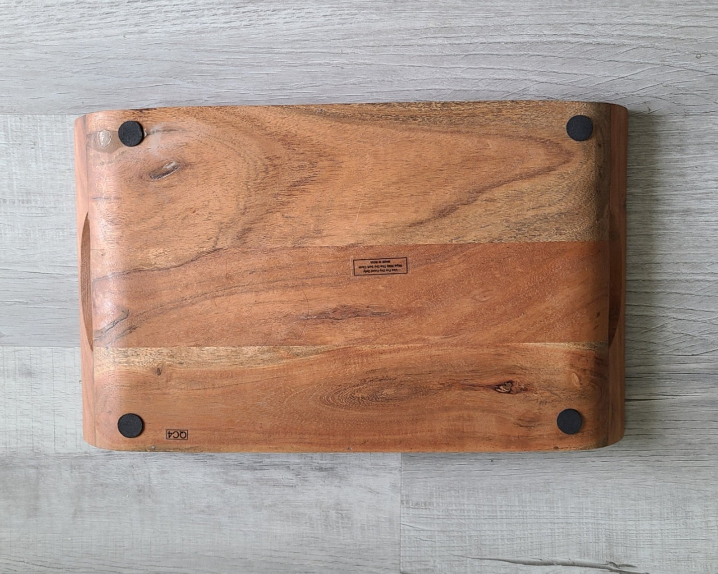 Lotus Blossom Wood and Resin Tray