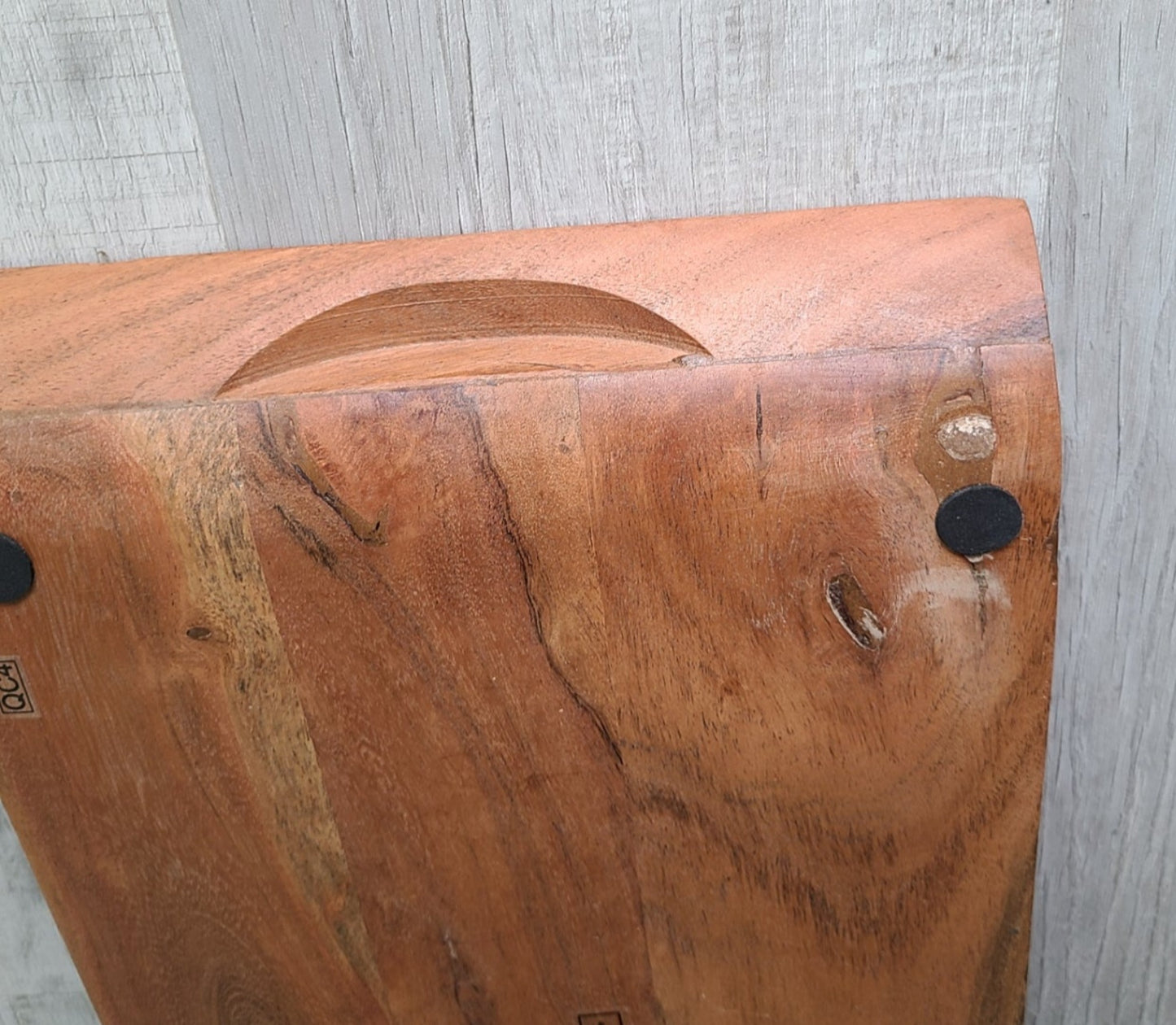 Lotus Blossom Wood and Resin Tray