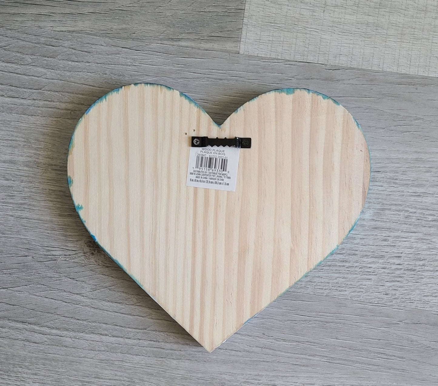 Ocean Waves Heart, Wall Art, Resin on Wood