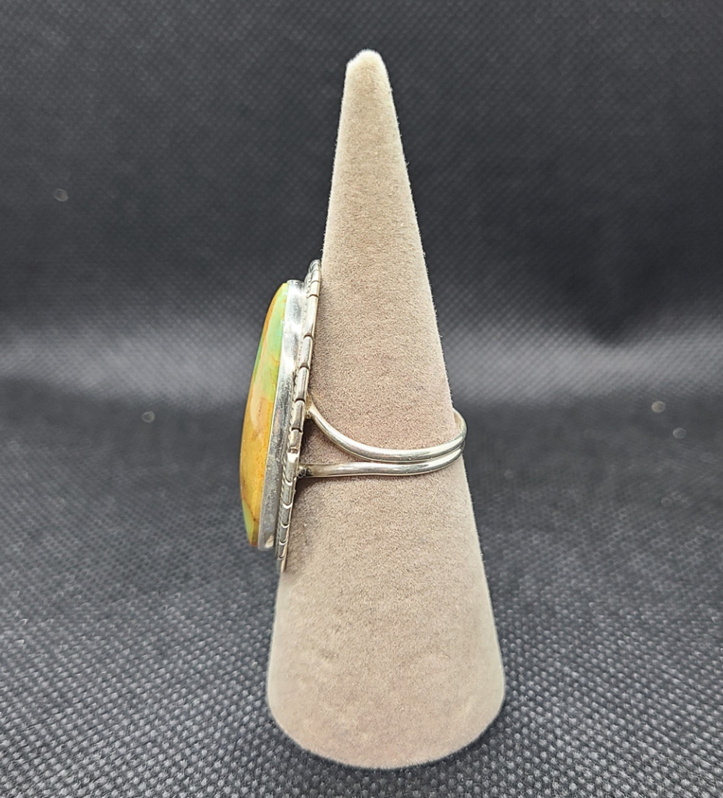 Royston Turquoise Ring, Large Oval, Size 8.5