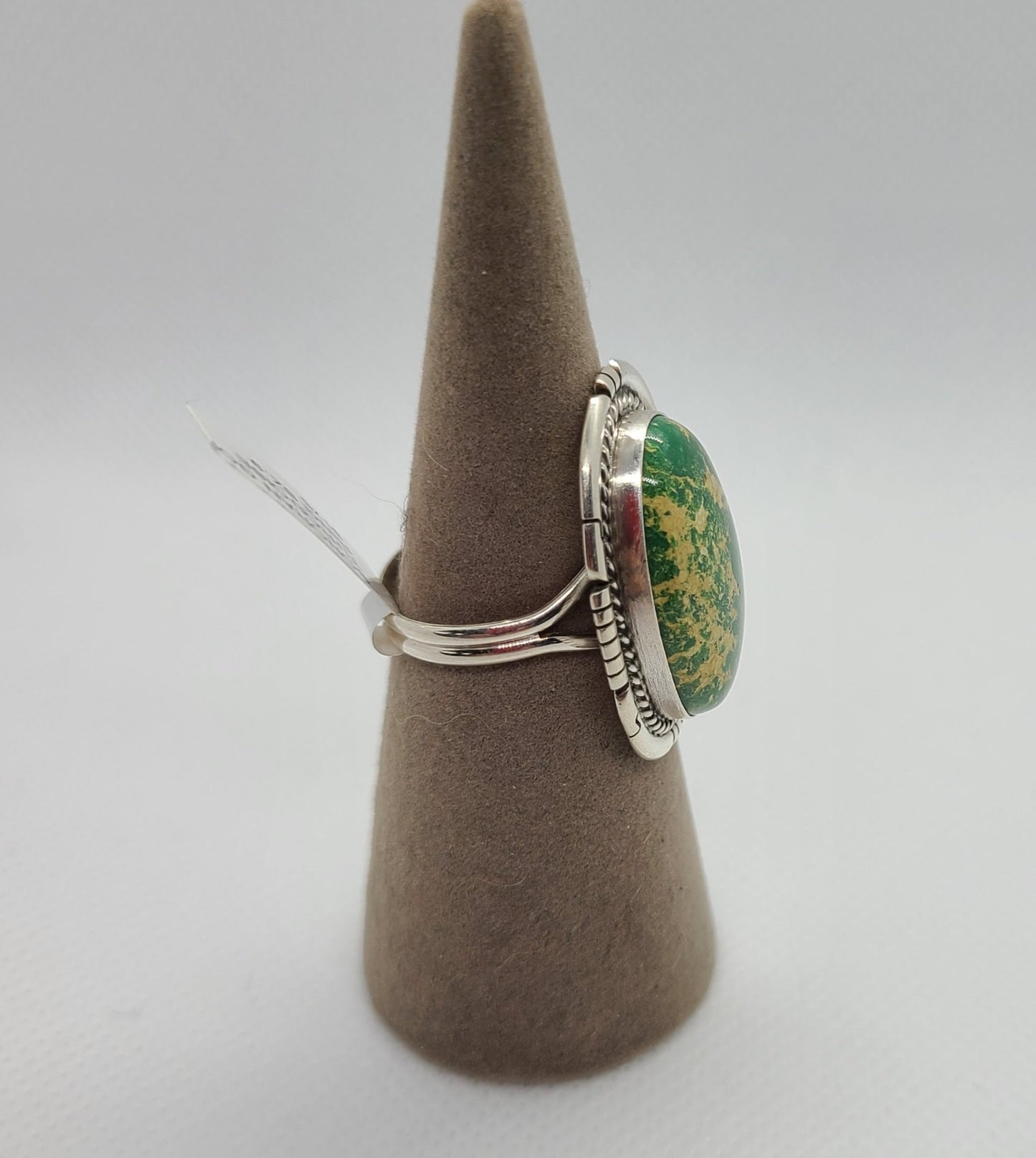 Sonoran Gold Turquoise Ring, Size 9, Navajo Artist, Dave Skeets