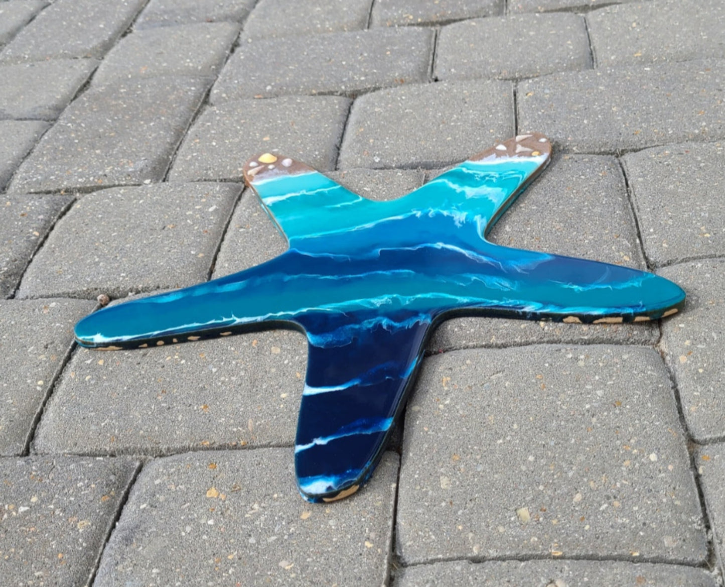 Starfish and Ocean, Beach, Wall Art