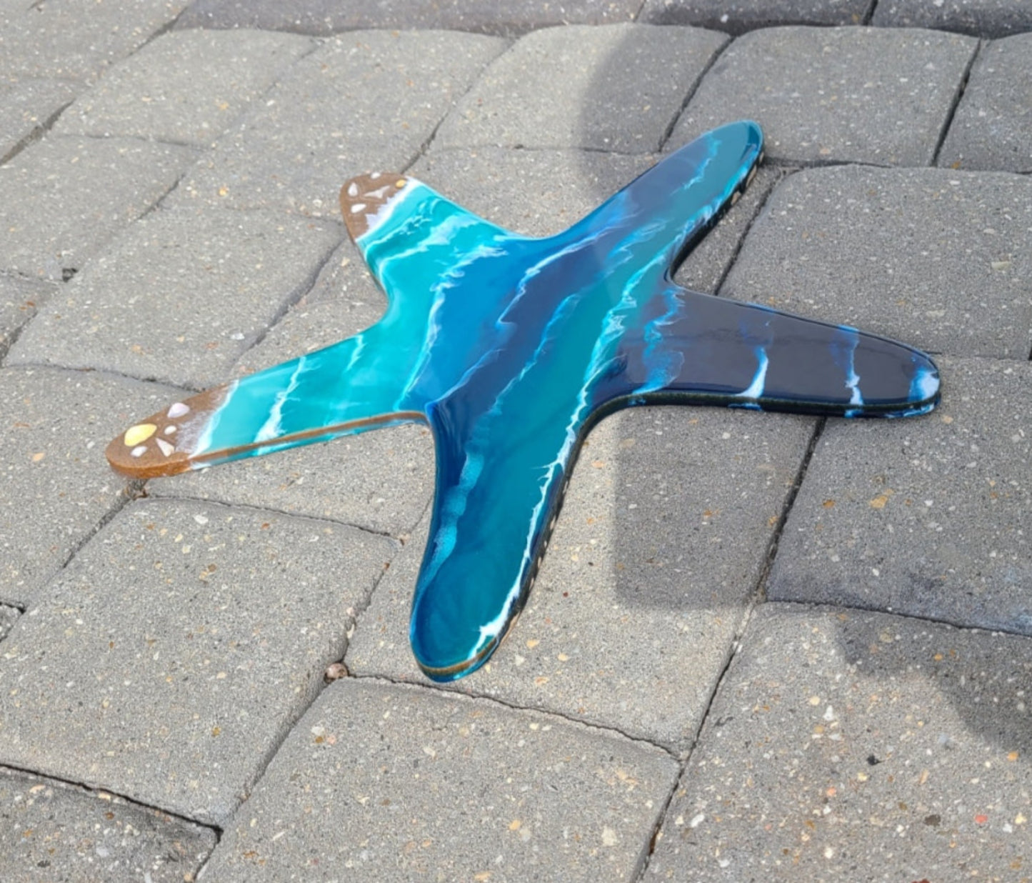 Starfish and Ocean, Beach, Wall Art