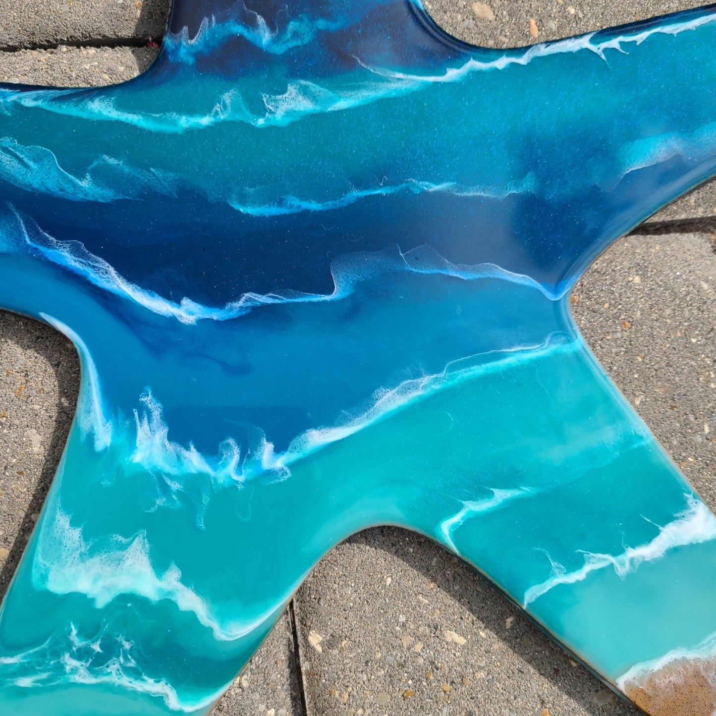 Starfish and Ocean, Beach, Wall Art