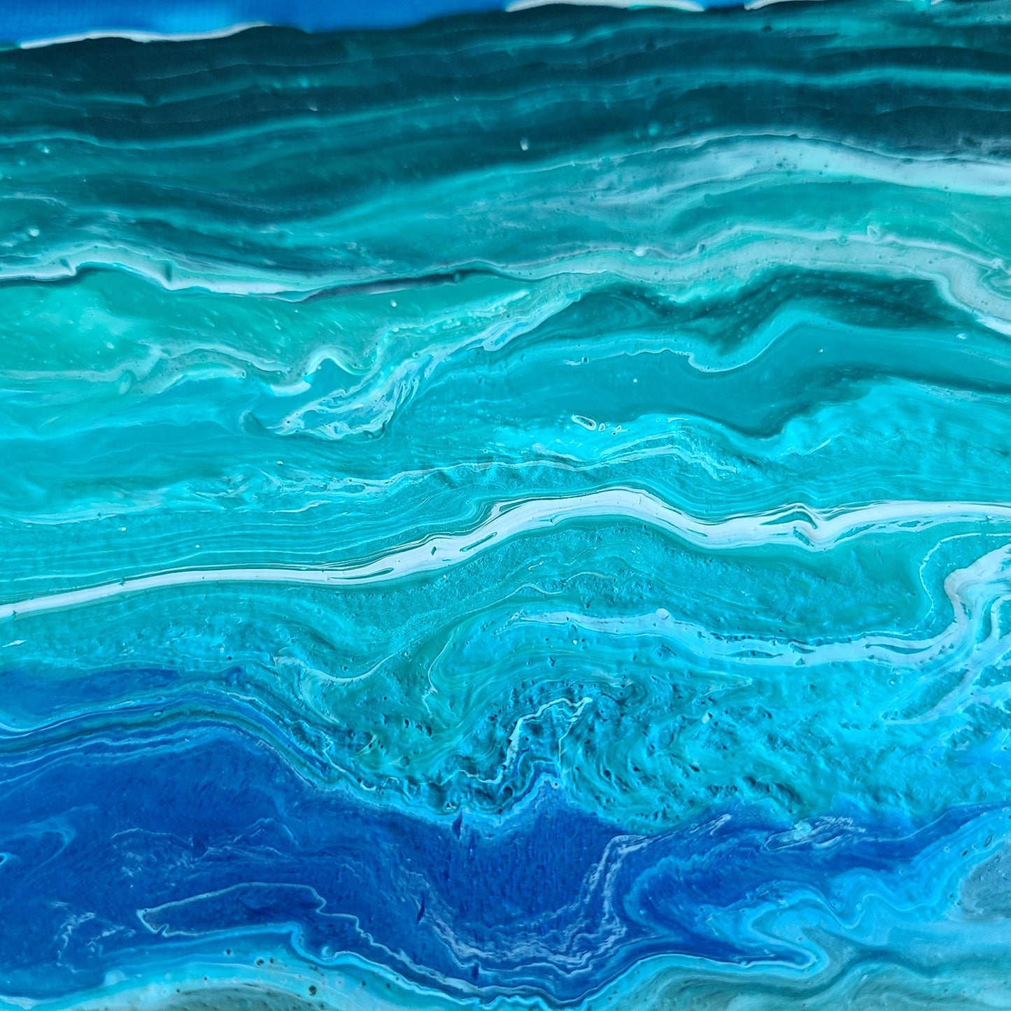 Vivid Ocean, Framed Acrylic Art