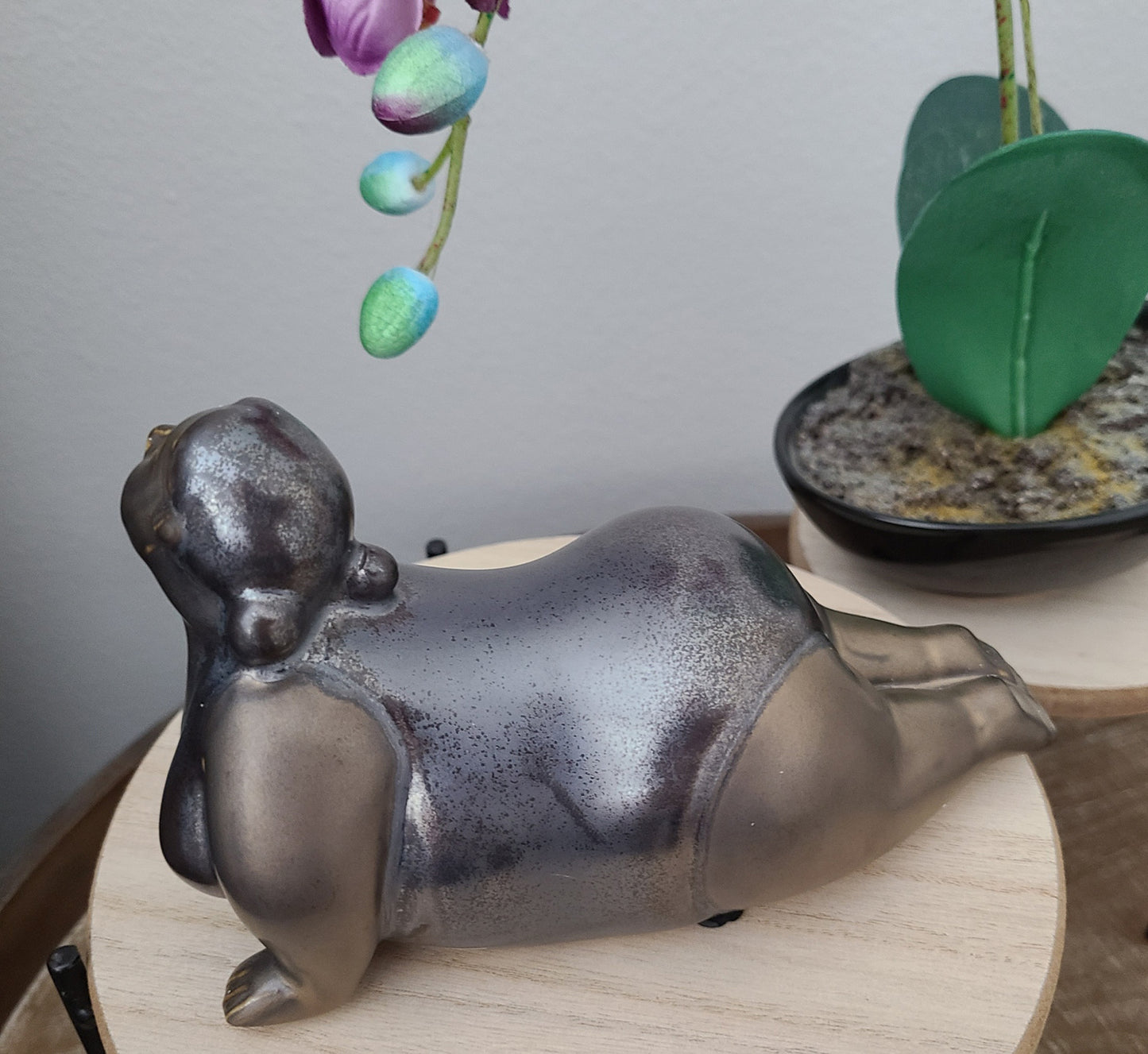 Cyan Design, Yoga Sue, Plus Size Woman in Cobra Pose