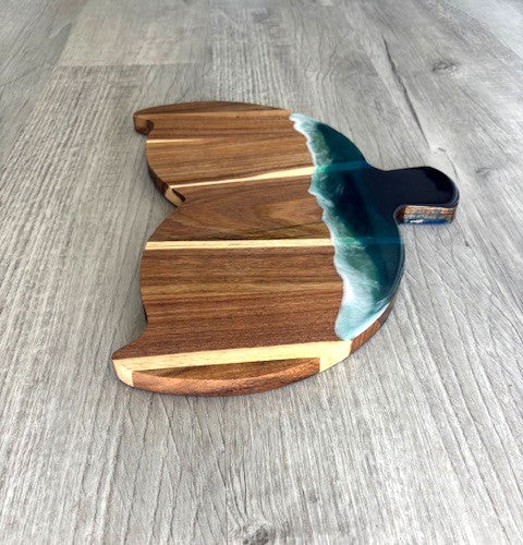Whale Tale, Cutting/Charcuterie Board, Acacia Wood